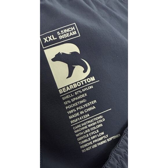 NEW Bear Bottom Mens Echo Shorts NAVY BLUE Size Small 5.5" Inseam Sz XXL Outdoor - Picture 3 of 3